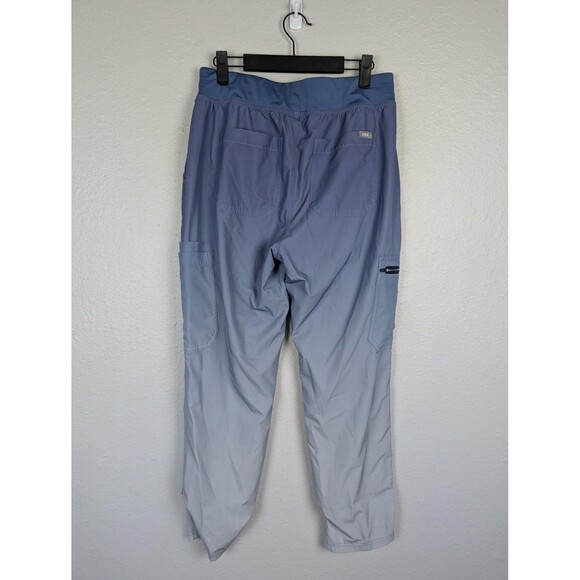 FIGS Scrub Pants Womens Medium Petite Blue Ombre Technical Collection Cargo - Picture 2 of 10